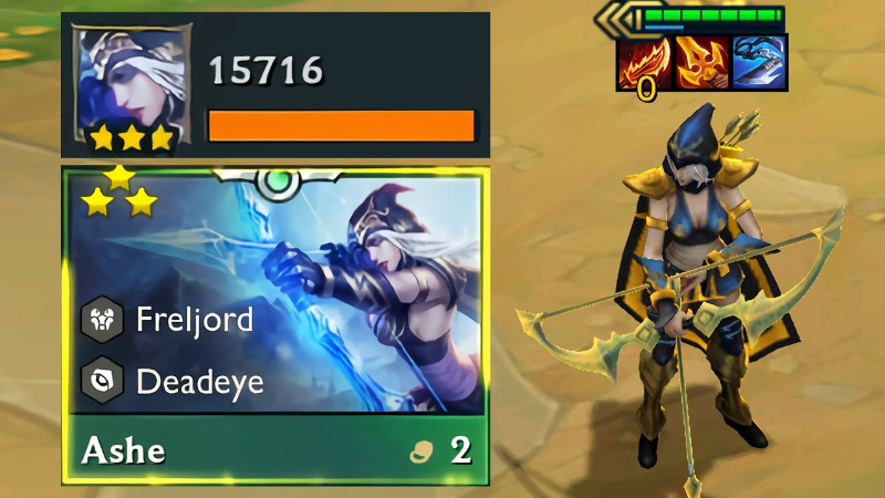 Ashe carry ĐTCL 9.5