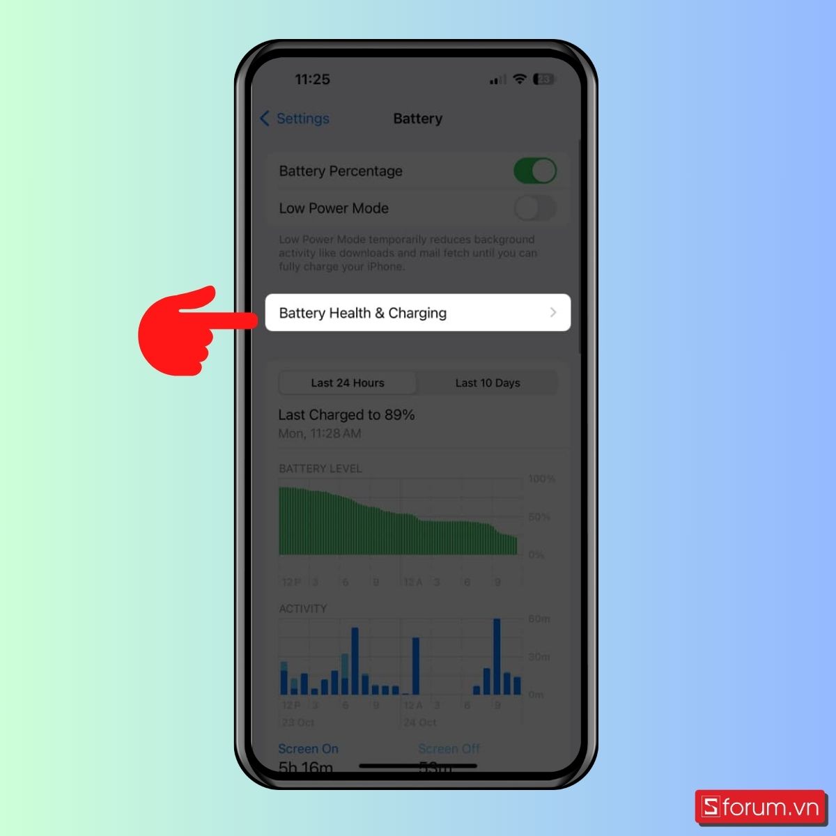 Cách bật giới hạn sạc 80% trên iPhone- bước 3
