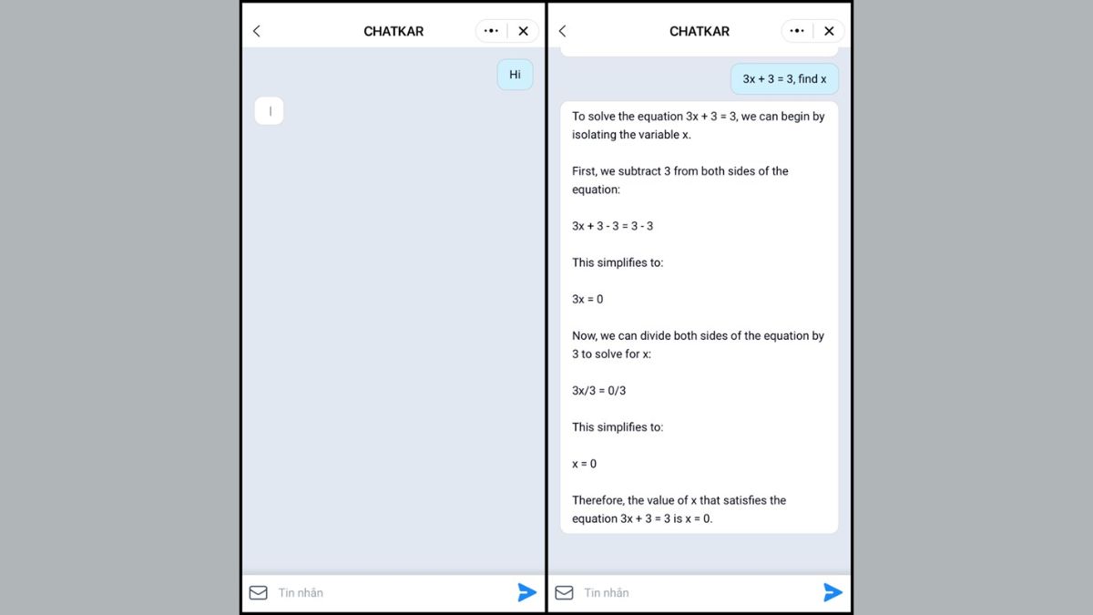 Hướng dẫn cách sử dụng ChatGPT trên Zalo bước 3