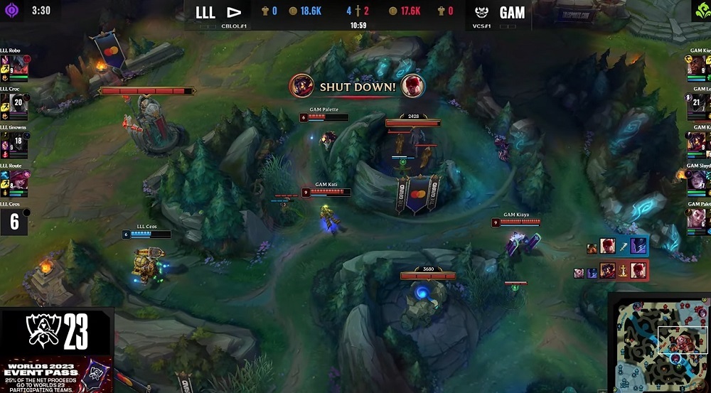 CKTG 2023: GAM hủy diệt LLL, tạo nên trận nội chiến VCS với TW