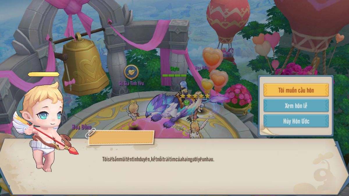 Tính năng kết hôn trong game Cloud Song: Vân Thành Chi Ca