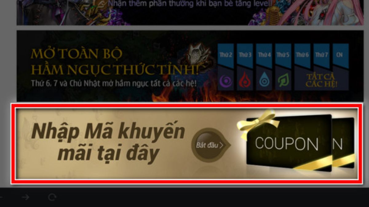Hướng dẫn cách nhập code Heir of Light bước 2