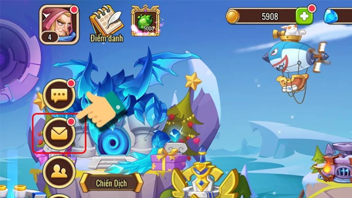 Hướng dẫn cách nhập code Idle Heroes bước 4