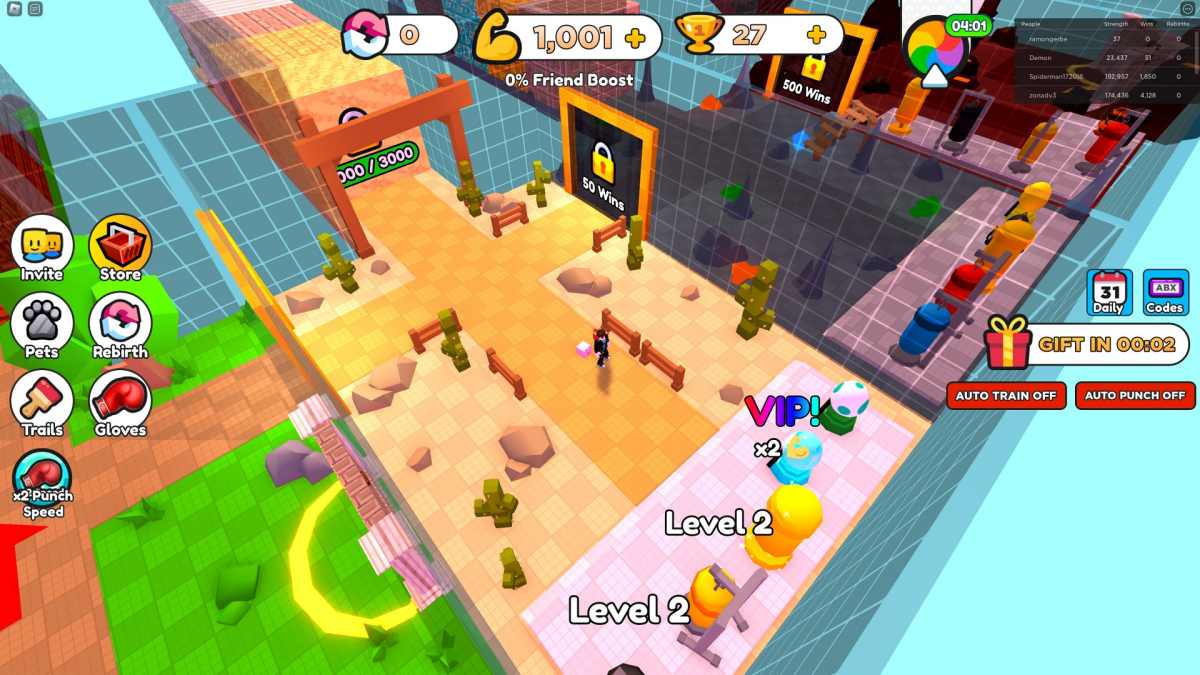 Tổng hợp code Punch Wall Simulator mới nhất 
