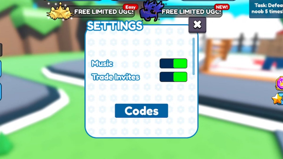 Cách nhập code Punch Wall Simulator bước 2