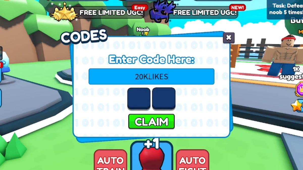 Cách nhập code Punch Wall Simulator bước 3