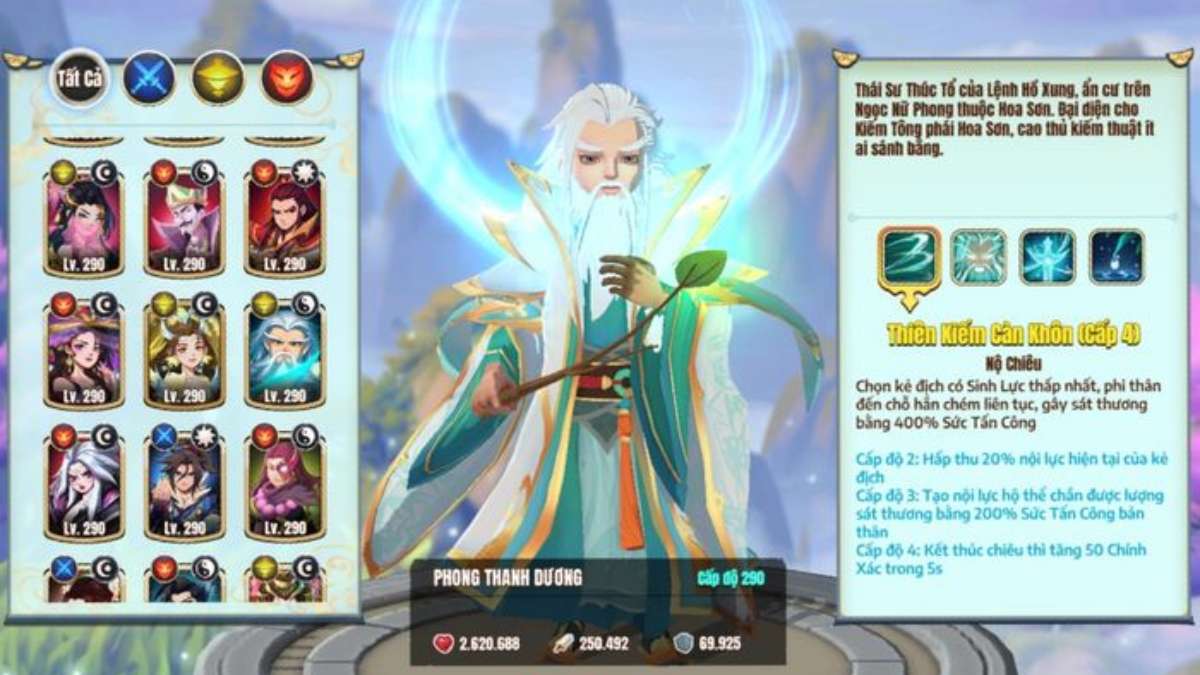 Xây dựng đội hình chuẩn Game Đại Bang Chủ