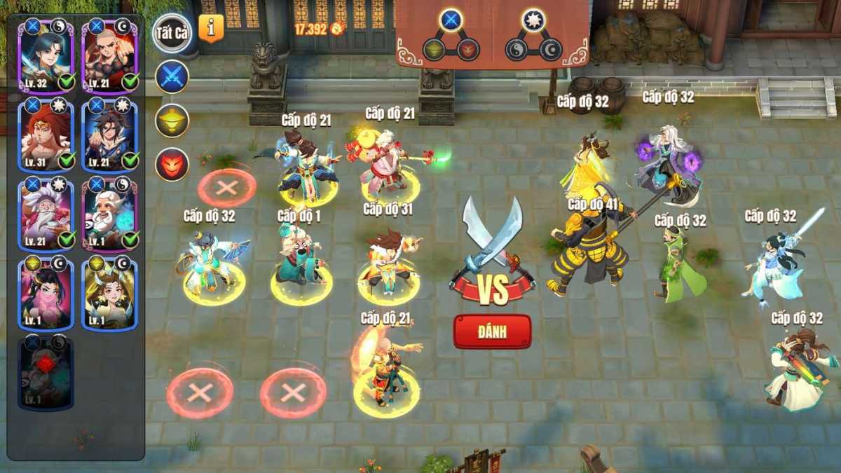 Game Đại Bang Chủ Tự sáng tạo meta, tướng không chia phẩm chất 