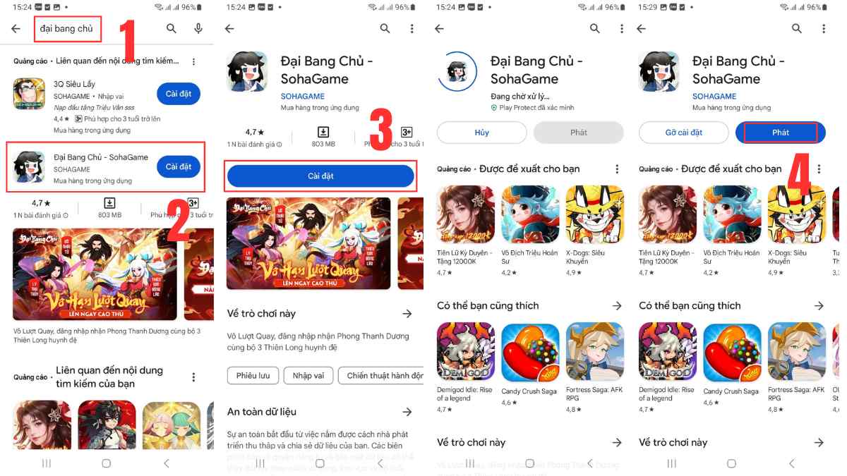 Cách tải Đại Bang Chủ trên Android bước 1