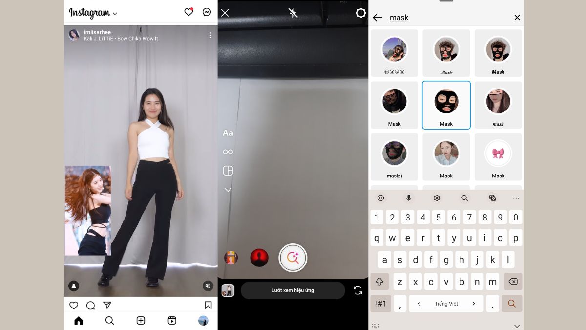 Cách chụp ảnh làm filter mặt nạ trên Instagram bước 3