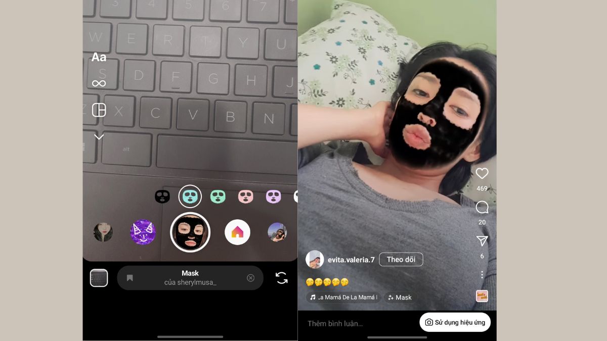 Cách chụp ảnh làm filter mặt nạ trên Instagram bước 7