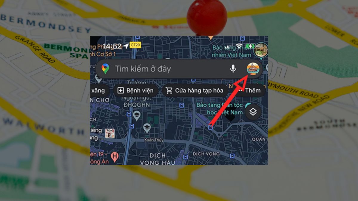 Cách bật xem vệ tinh Google Maps trên iOS bước 1