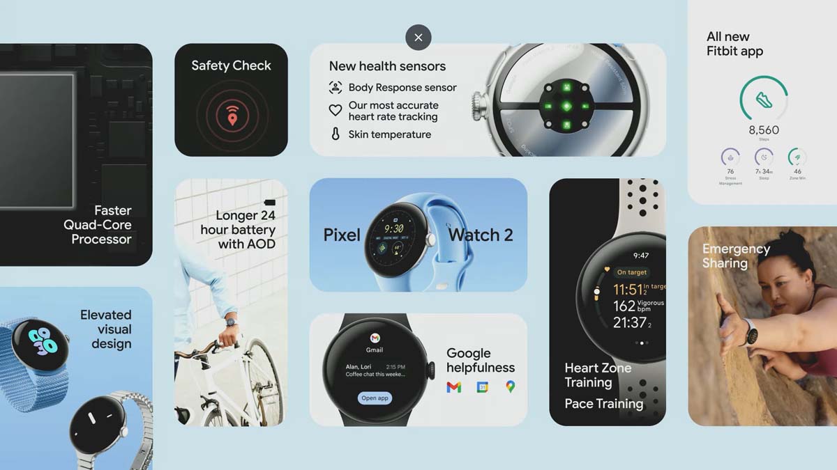 Các tính năng trên Pixel Watch 2