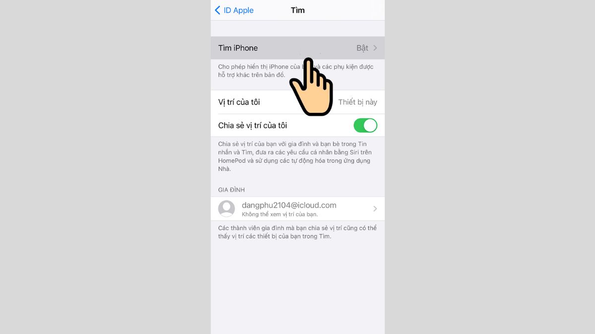 iphone tắt nguồn có định vị được không