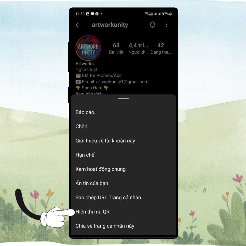 Bật mí cho bạn cách lấy mã QR của người khác trên Instagram 2