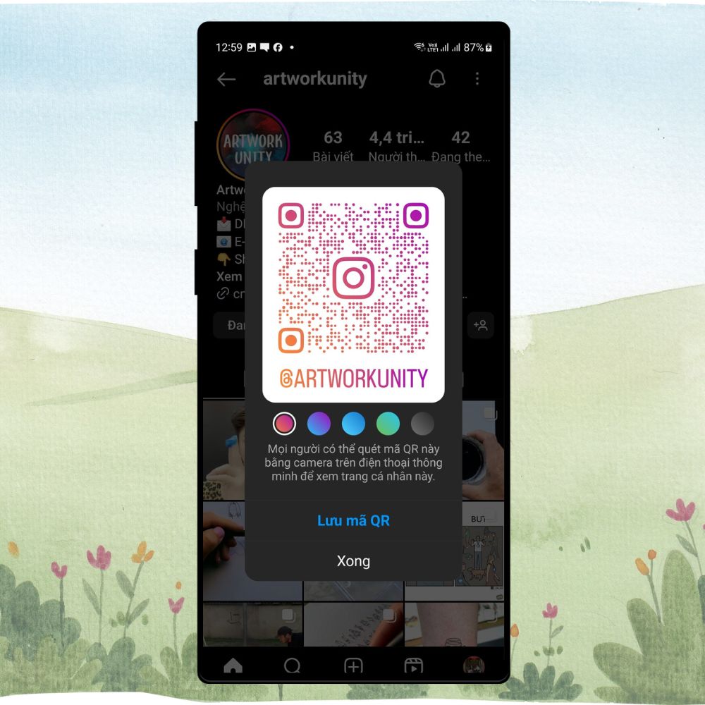 Bật mí cho bạn cách lấy mã QR của người khác trên Instagram 3