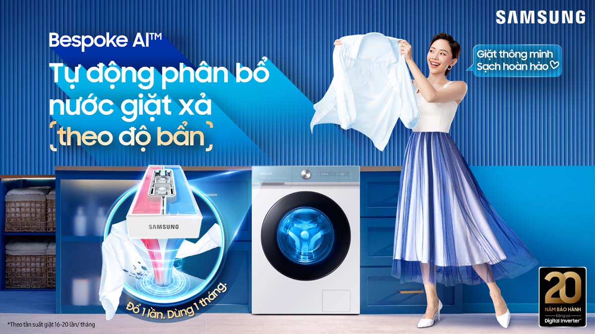 Máy giặt Samsung Bespoke AI