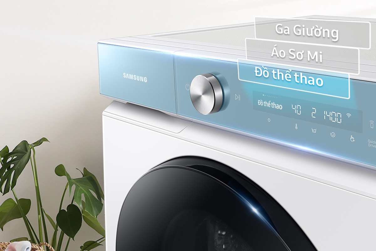 Máy giặt có công nghệ tự động nhận diện chất liệu vải