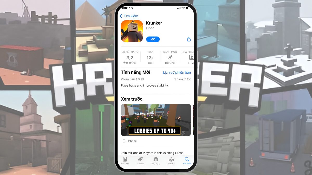 Hướng dẫn cách tải Krunker trên điện thoại bước 2