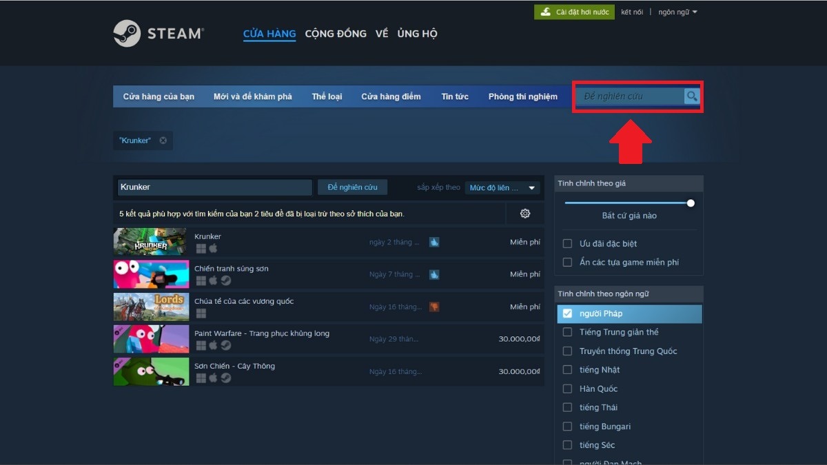 Cách tải Krunker trên máy tính bằng Steam miễn phí bước 2