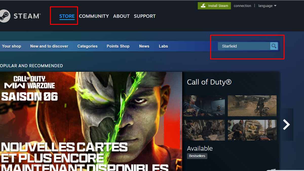 Cách tải cài đặt Starfield trên máy tính bằng Steam bước 2