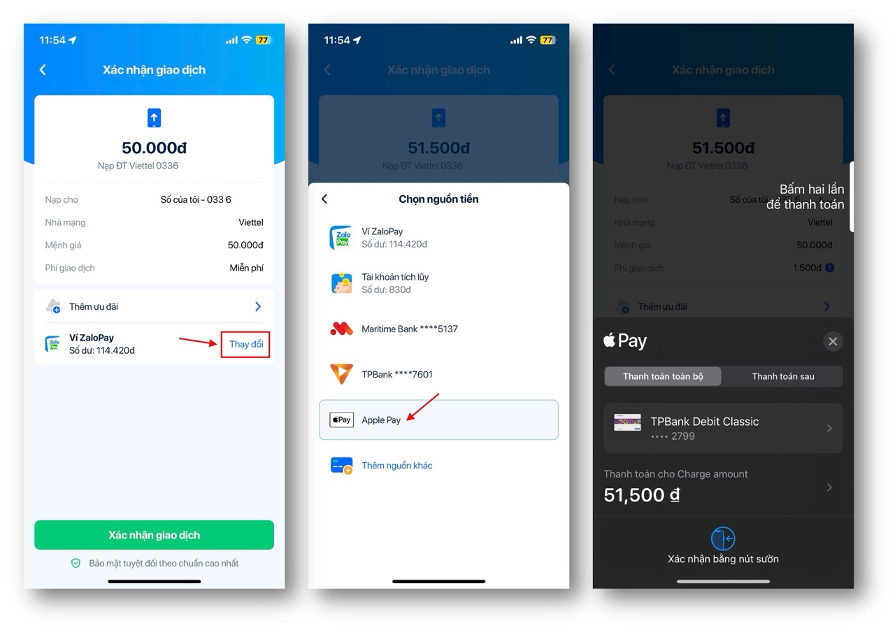 Cổng thanh toán ZaloPay hỗ trợ doanh nghiệp kích hoạt Apple Pay