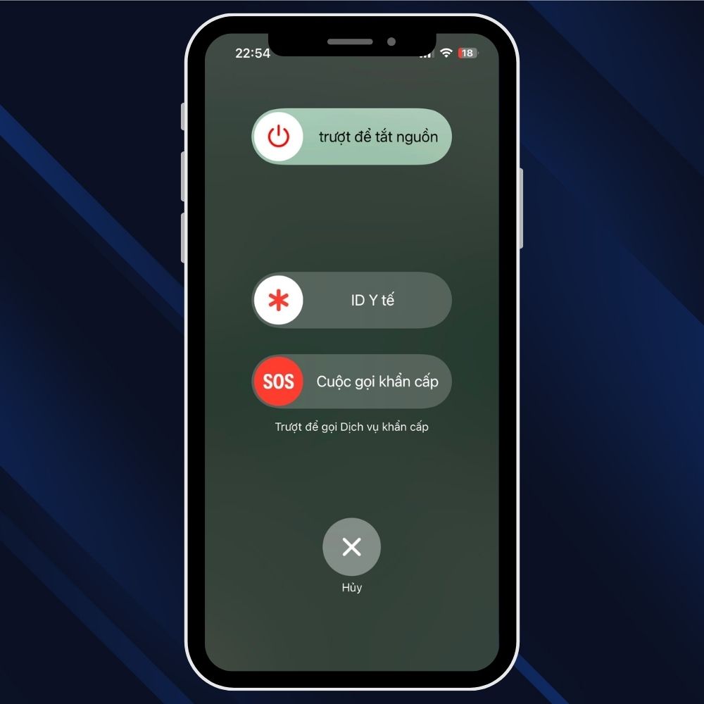 Khởi động (Restart) lại iPhone