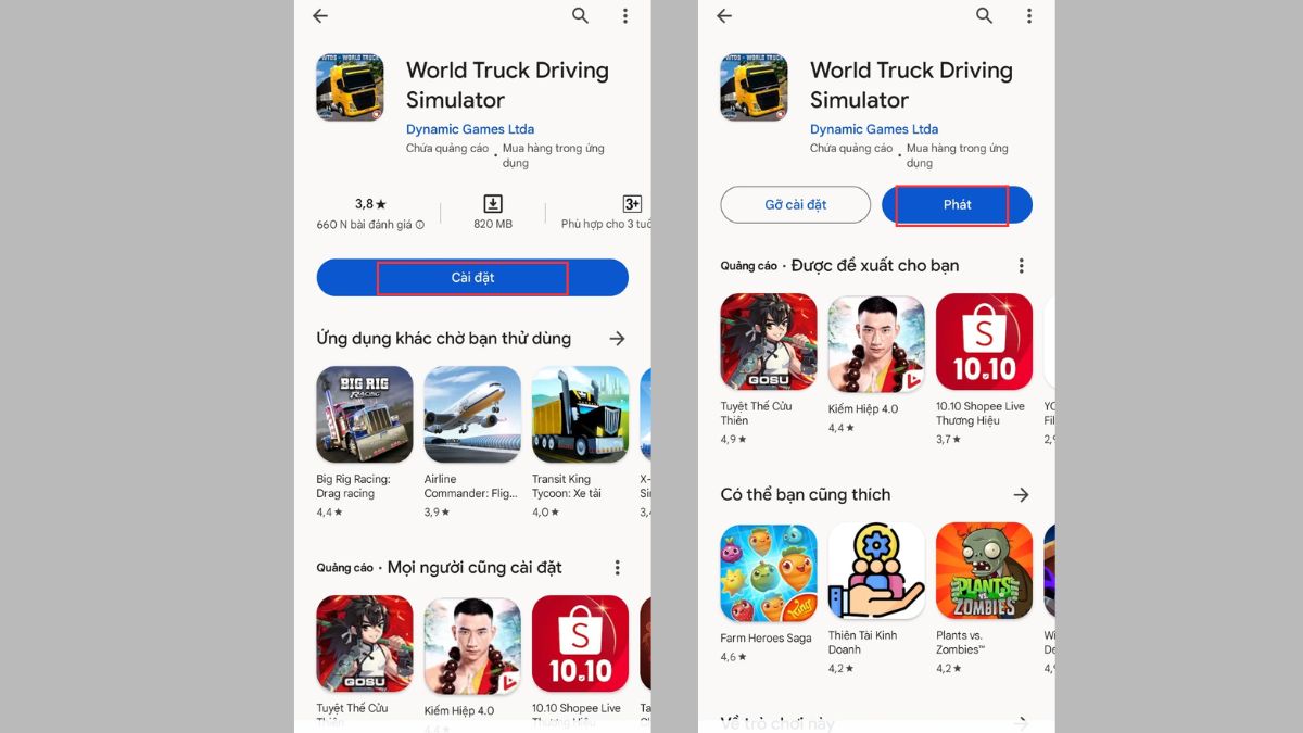 Cách tải Truck Simulator World trên Android bước 3