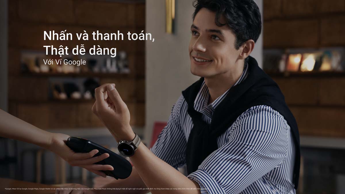 Watch 2 Pro sở hữu tính năng thanh toán nhanh bằng ví Google 