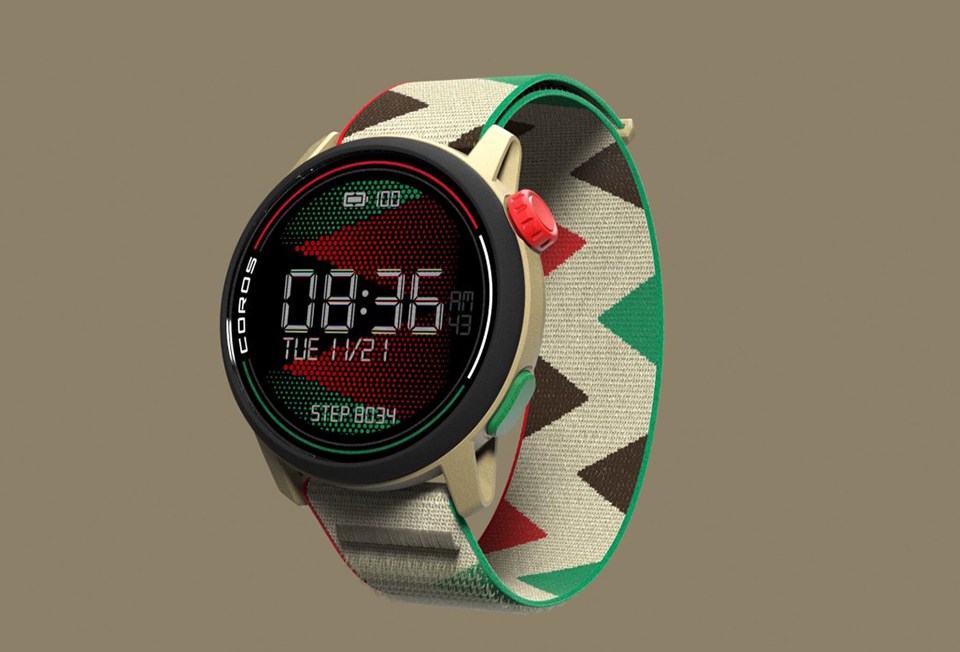 Coros Pace 3 Eliud Kipchoge Edition có thiết kế khá bắt mắt