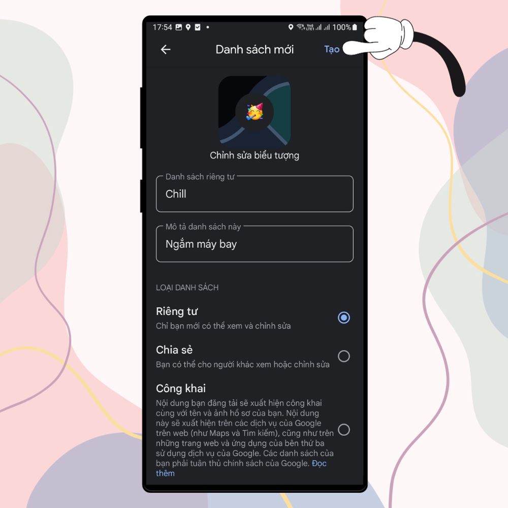 Cách lưu địa điểm bằng Emoji trên Google Maps 5