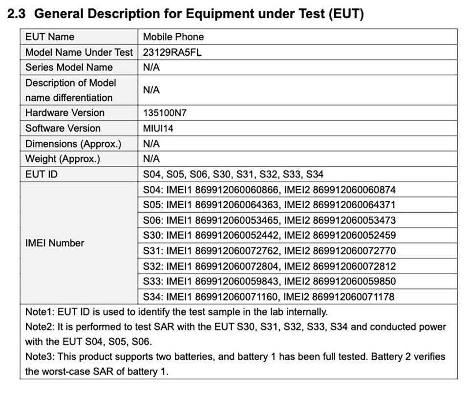 Redmi Note 13 4G đạt chứng nhận FCC