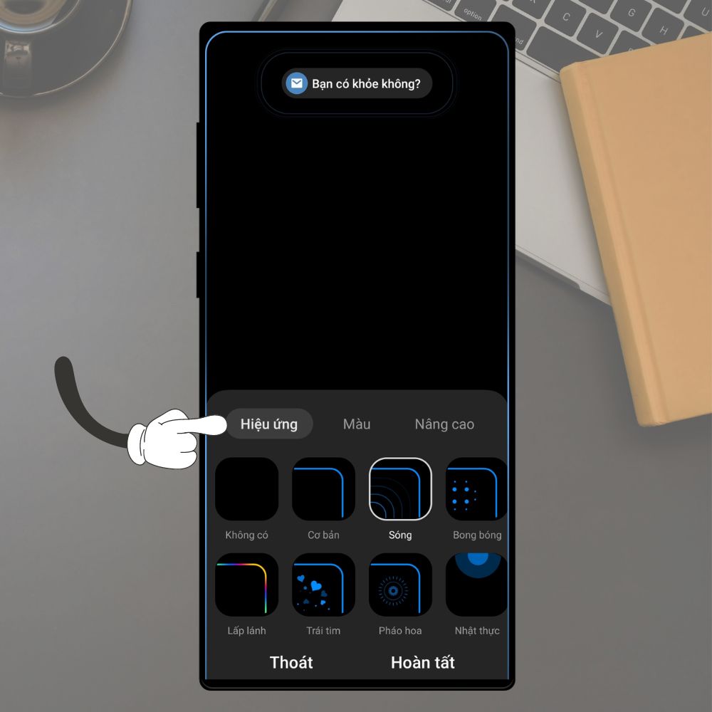 Cách bật viền sáng thông báo trên điện thoại Samsung 4