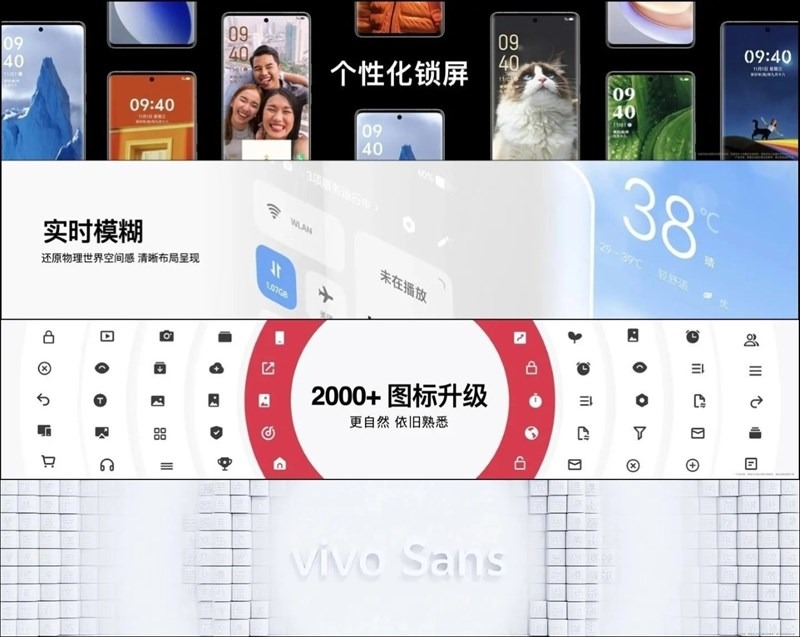 OriginOS 4 giới thiệu phông chữ Vivo Sans, 2.000 biểu tượng ứng dụng và giao diện mới 