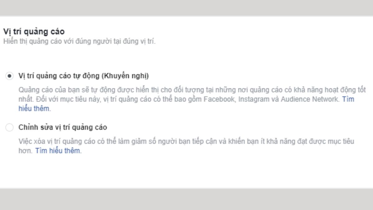 Hướng dẫn cách chạy quảng cáo Facebook bước 4