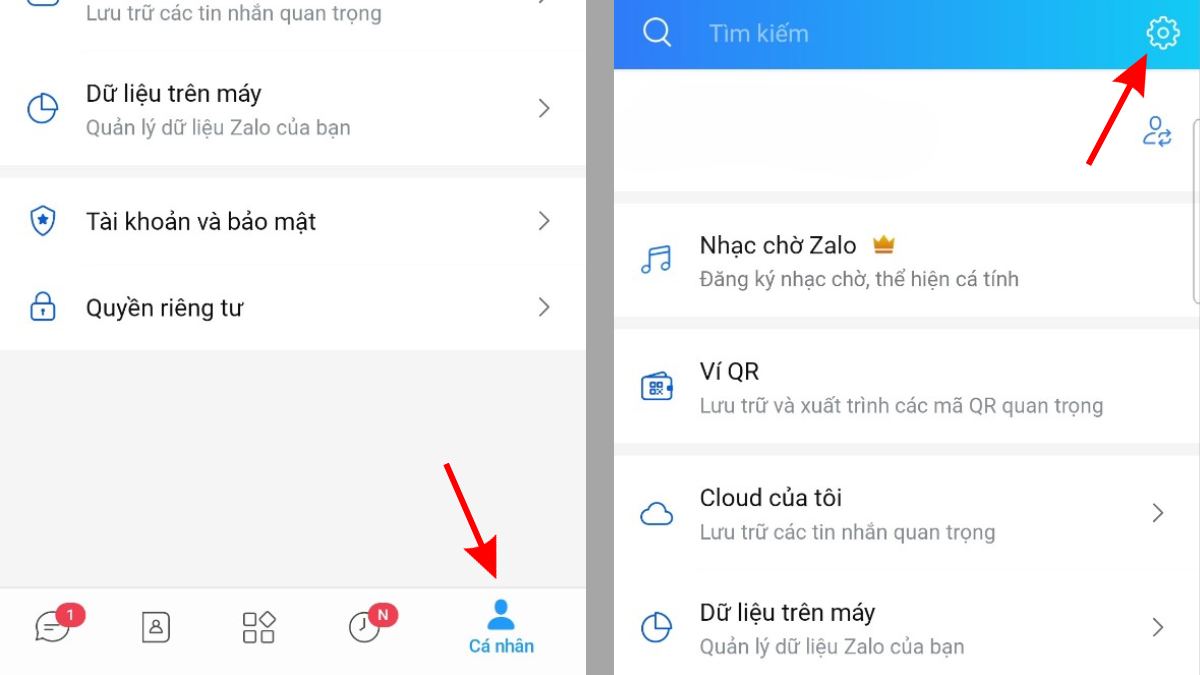 Cách đổi ngôn ngữ Zalo trên điện thoại Android bước 1