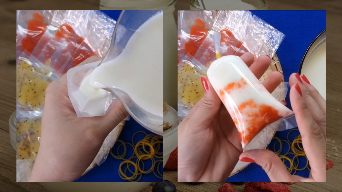 Cách làm yaourt sữa chua hoa quả bước 5