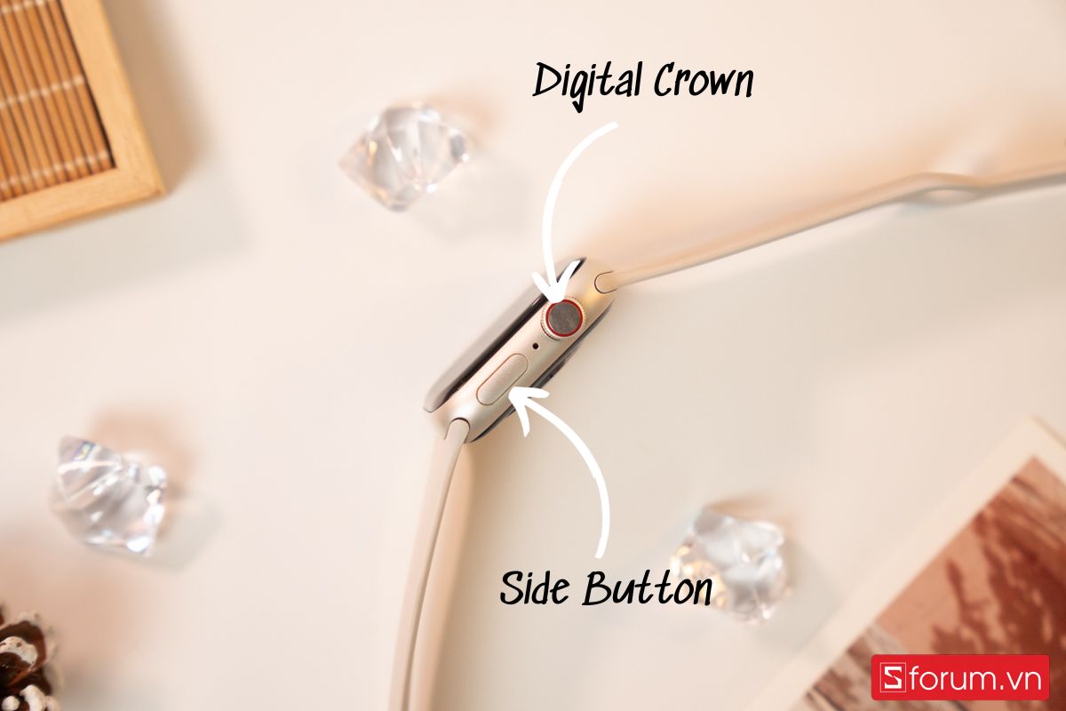 Nút bấm trên Apple Watch