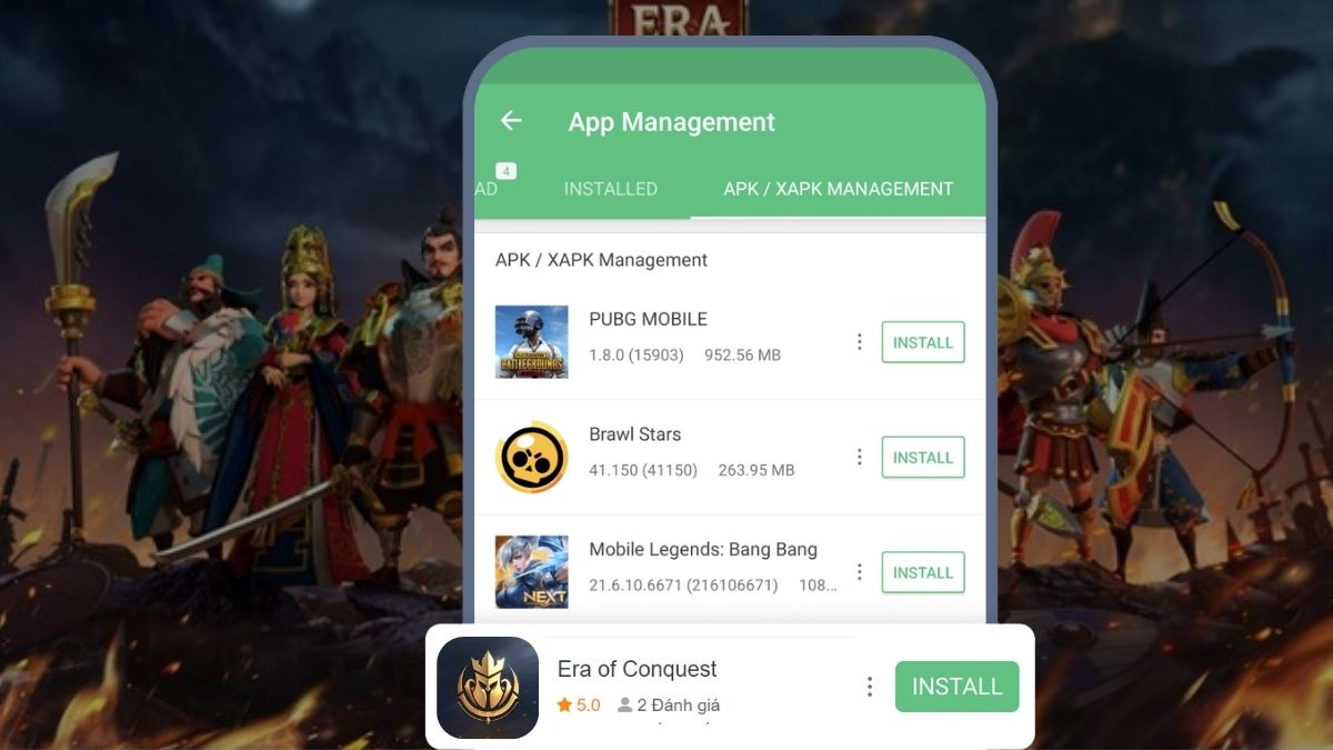 Cách tải Era of Conquest trên điện thoại Android bước 2