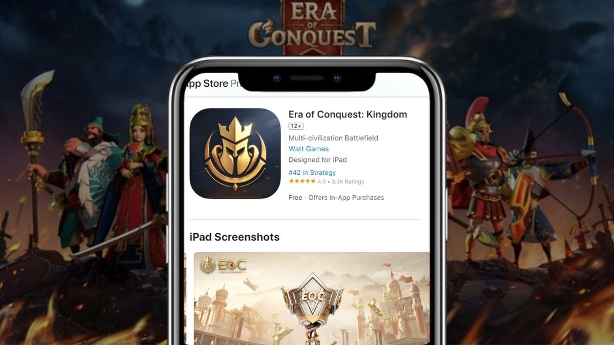 Cách tải Era of Conquest trên điện thoại iOS bước 2
