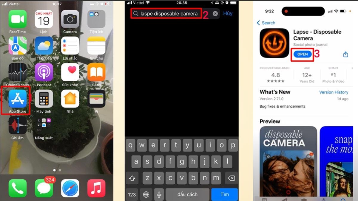 Cách tải app Lapse - Disposable Camera trên iOS