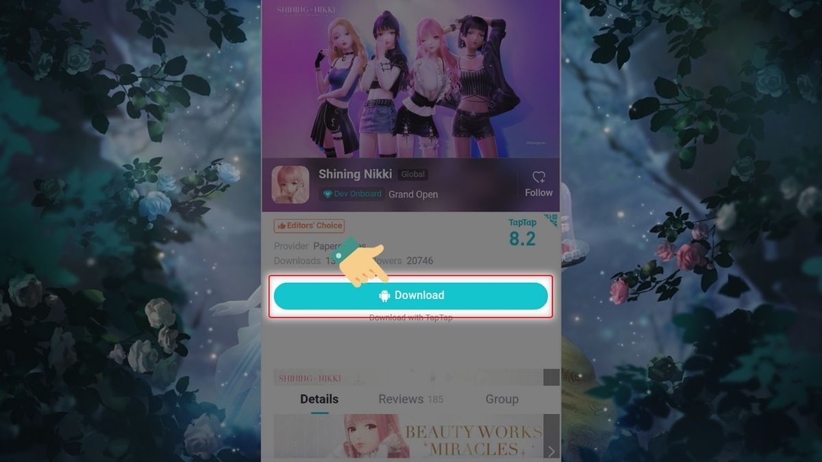 Cách tải Shining Nikki trên điện thoại Android bước 2