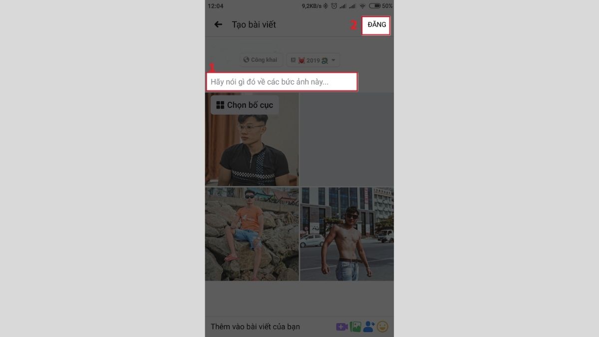 Cách tạo album ảnh trên Facebook bằng điện thoại bước 6