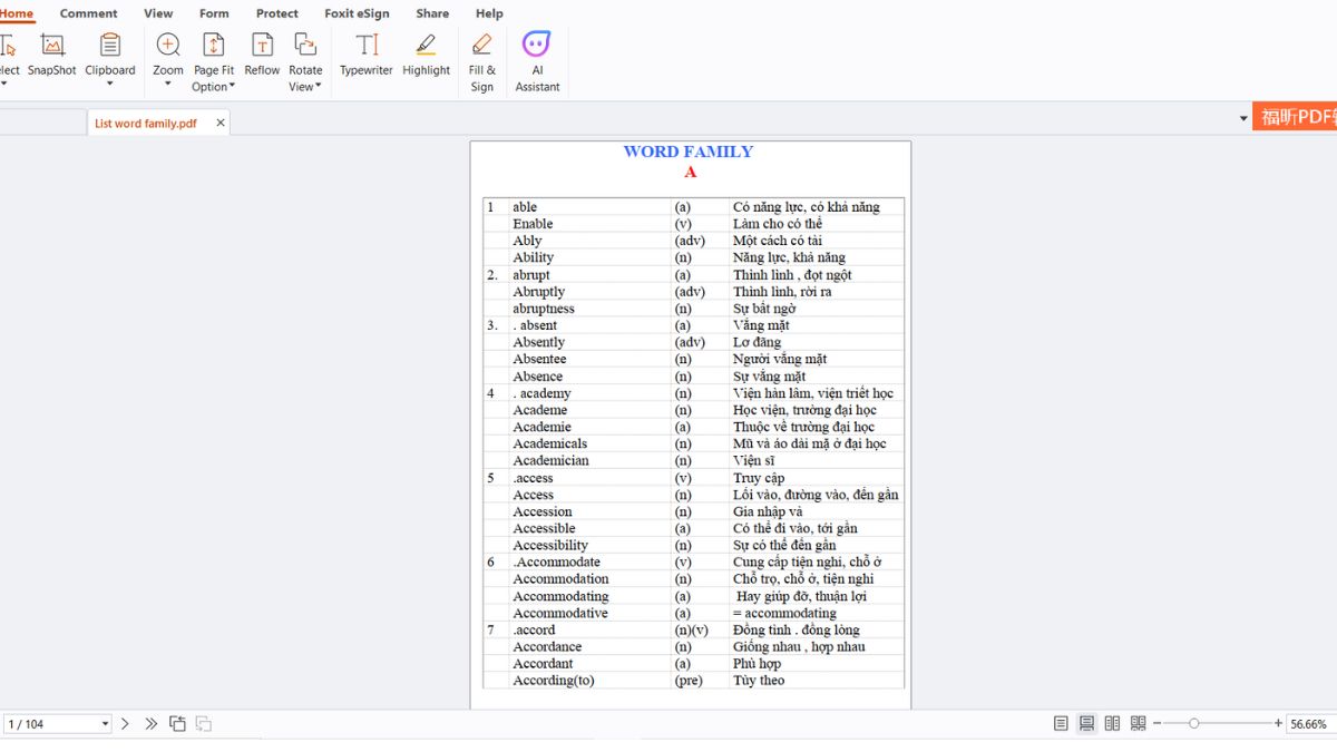 Cách xóa trang trong PDF bằng Foxit Reader bước 2