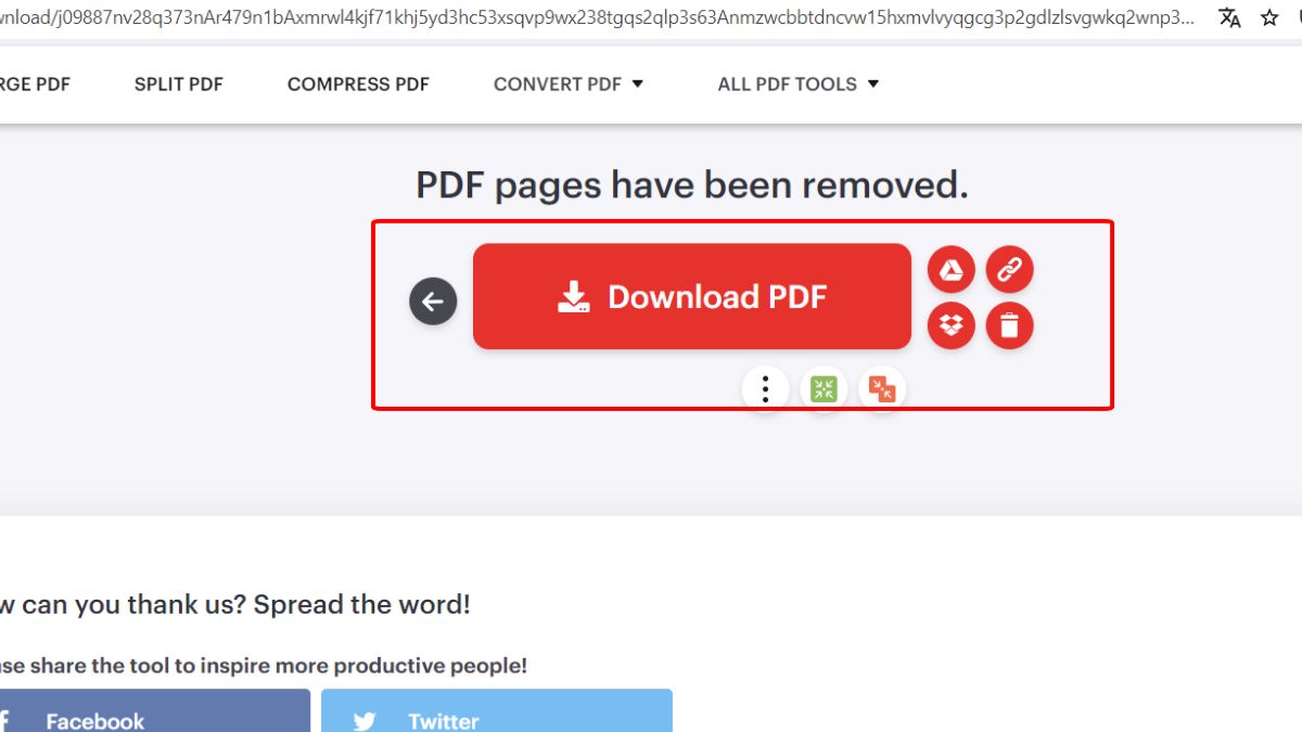 Cách xóa trang trắng trong PDF bằng I Love PDF bước 4