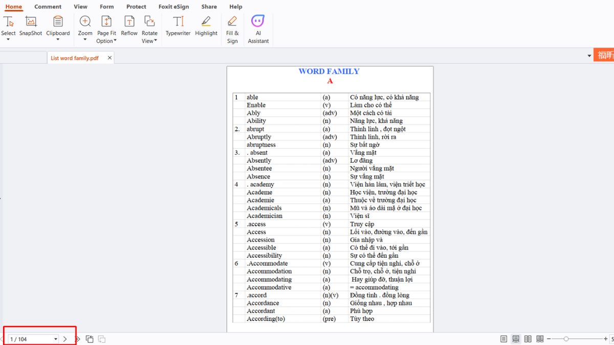 Cách xóa trang trong PDF bằng Foxit Reader bước 3