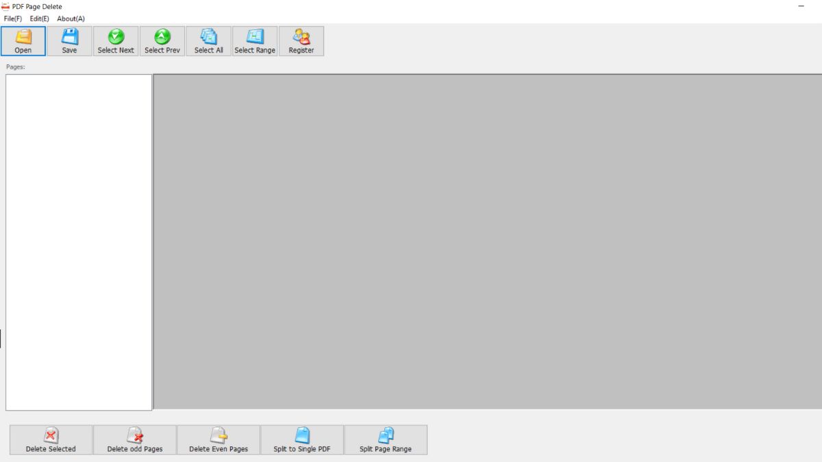 Cách xóa bớt trang trong PDF bằng PDF Page Delete bước 1