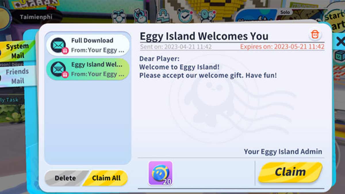 Hướng dẫn cách nhập code Eggy Party