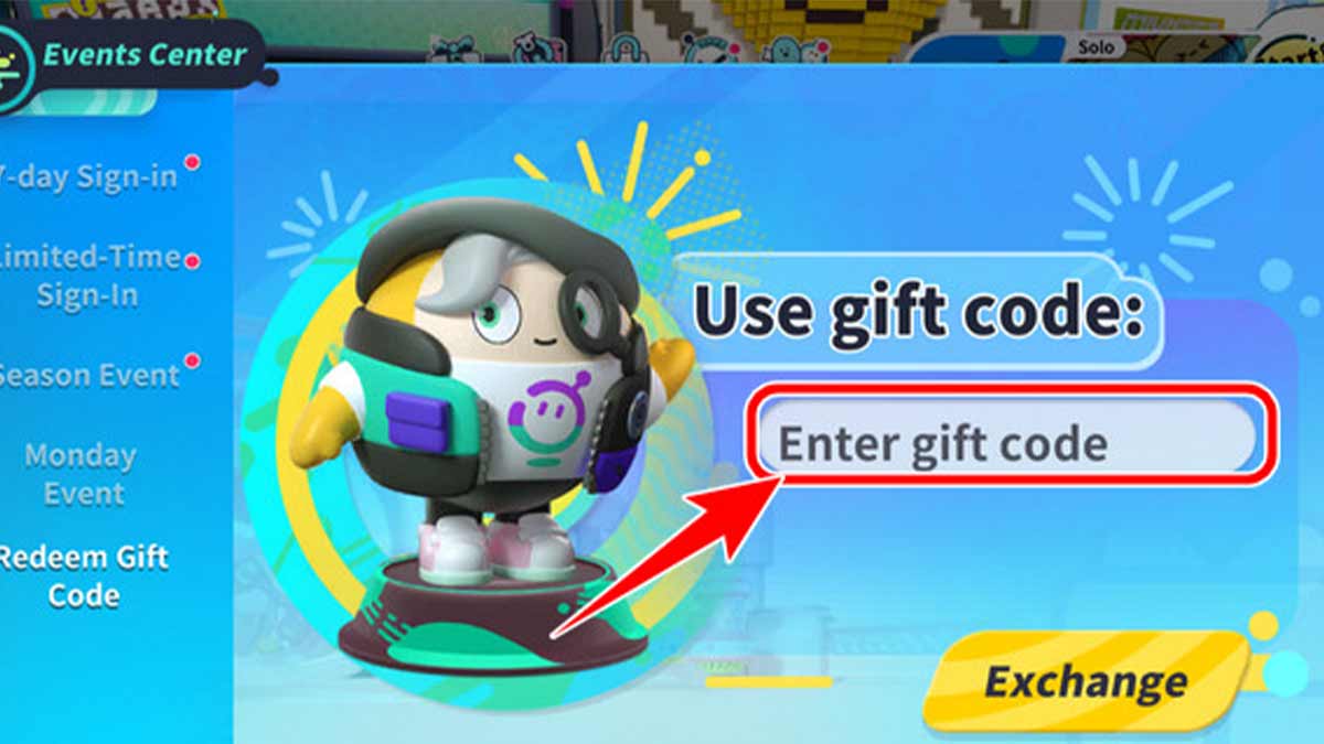 Hướng dẫn cách nhập code Eggy Party bước 3