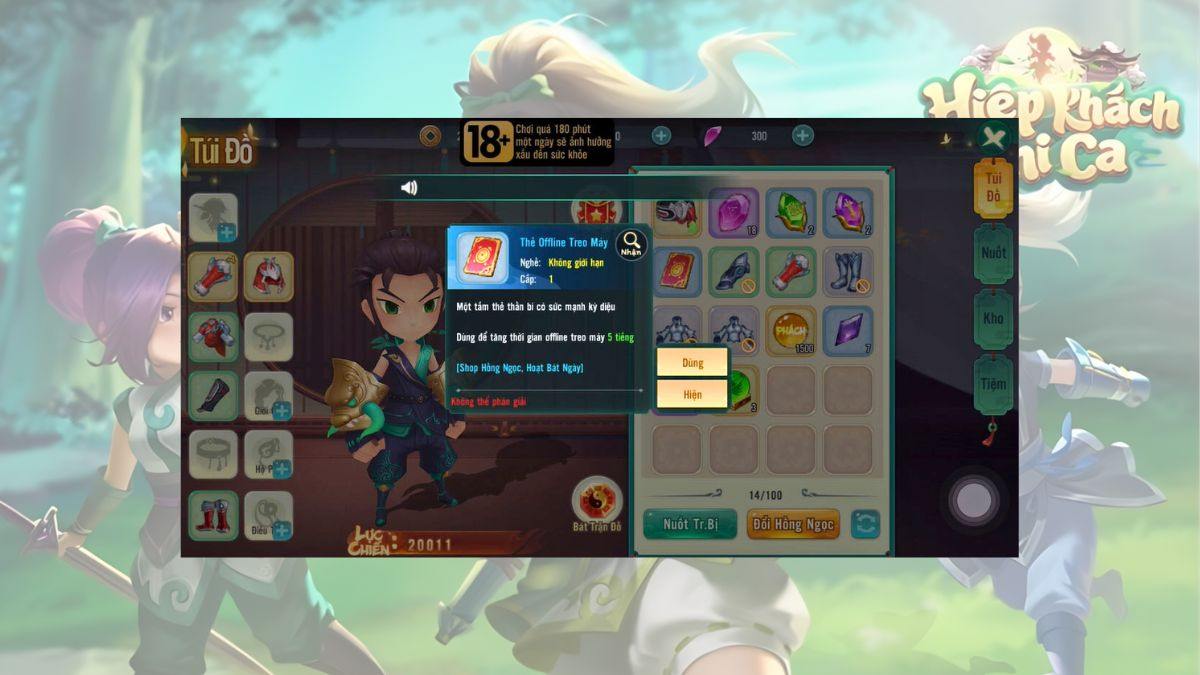 Cách kiểm tra Gift code Hiệp Khách Chi Ca đã đổi bước 3